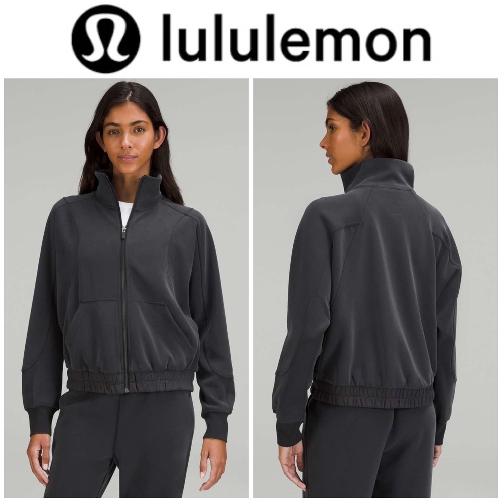 🍋 Lululemon🍋 Brushed Softstreme Funnel-Neck Zip Up